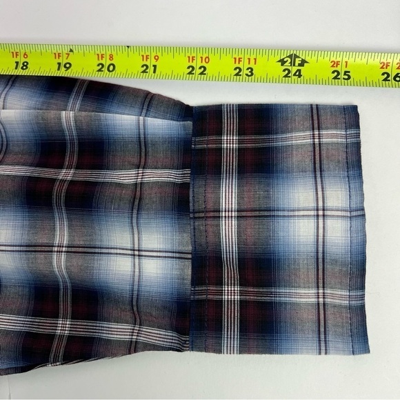 Bit & Bridle Men’s White Pearl Snap Western Shirt Sz 2X Multi  Color Plaid - Picture 12 of 12